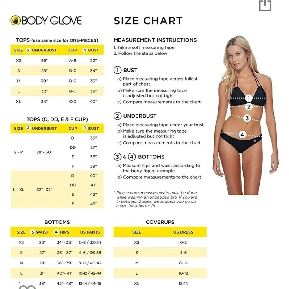 NWT Body Glove Alison D/DD Bikini Top Swim